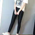 Women Shiny Black Legging Autumn Ladies Push Up Slim Leggings High Waist Stretchy Soft Large Size Women Leggings.