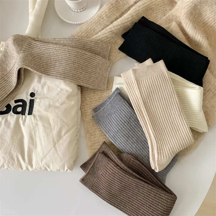 Retro%20Women%20Socks%20Japanese%20Style%20Autumn%20New%20Solid%20Color%20Warm%20Home%20Simple%20Crew%20Socks%20Girls%20Breathable%20Casual%20Striped%20Loose%20Socks%20-%20Image%205