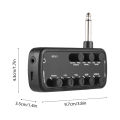 Guitar Amplifier Portable Headphone Mini Amp Plug and Play for Electric Guitar Musical Instrument OTG Internal Recording.