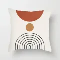Abstract Geometric Decorative Pillowcase Double-Sided Printed Pillow Covers Zipper Square Living Room Sofa Festival Decor. 
