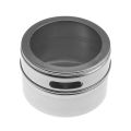New Magnetic Spice Jar Set Stainless Steel Spice Tins Spice Storage Container Pepper Seasoning Sprays Tools with Spice Label. 