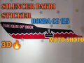 Honda CG 125 Silencer Patri Sticker 3D 2021. 