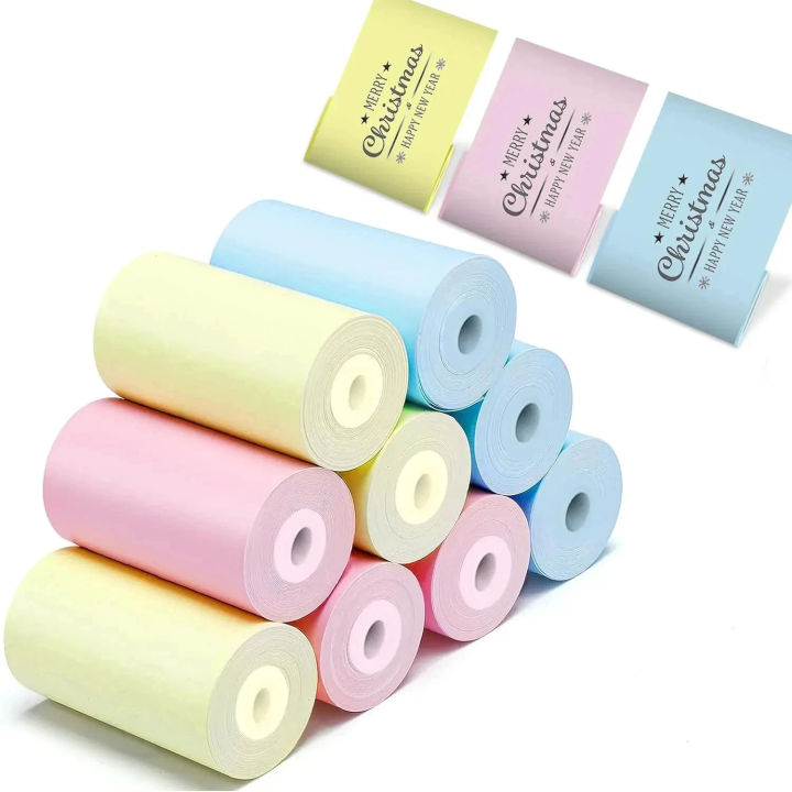Mini Printer Paper Refill 10Rolls Thermal Printer Paper 57x25mm for ...