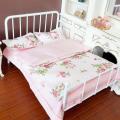 1/12 Dollhouse Miniature Bed Four Piece Bed Set Bed Sheet Quilt Pillow Quilt Cover Bedding Set Doll Bedroom Decoration Toy. 