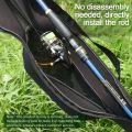 New Portable Fishing Rod Bag With Shoulder Strap 118/128cm Fishing Pole Reel Bag Folding Fishing Pole Case. 