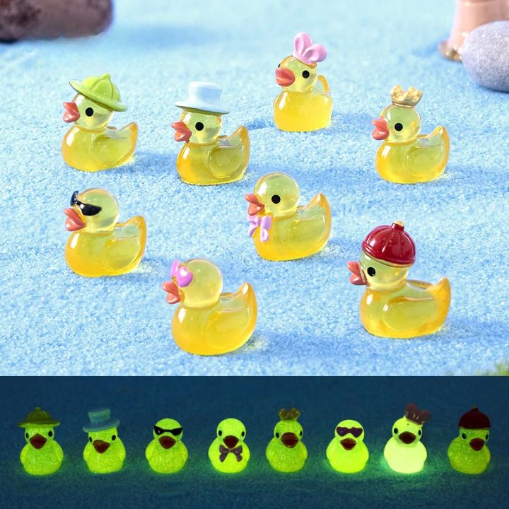 10/20/30PCS%20Mini%20Fluorescent%20Yellow%20Duck%20Ornament%20Miniature%20Figures%20Tiny%20Resin%20Handicraft%20Micro%20Landscape%20Dollhouse%20Decoration%20-%20Image%202