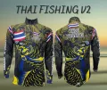 JK Thailand fishing V2 outdoor sports fashion fishing shirts 80-90% UV protection quick dry unisex fishing shirts. 