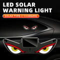 Solar Powered Cool DEMON EYE Led Ambient Light Car Neon Light Wireless Suction Cup USB Rechargeable Atmosphere Breathing Lamp.