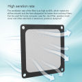 5Pcs 80x80mm PC Computer Case Cooler Fan Dust Filter Magnetic Frame Dustproof PC Fan Dust Filter Mesh Black.