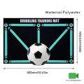 Durable non-slip football training mat Foldable carpet dribbling football training mat children's football indoor equipment.