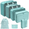 7/8/9/10 Pcs Set Travel Organizer Storage Bags Suitcase Packing Cubes Set Cases Portable Luggage Clothes Shoe Tidy Pouch Folding. 