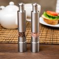ModularTech Stainless Steel Pepper Mill Salt Mill Pepper Crusher Salt Crusher Button Press Technology Easy Processing. 