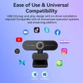 4K Webcam Autofocus 1440P 2K Web Camera 1080P 60fps EMEET C60E 4K USB Computer Camera for Streaming/ Video Call/Online Meeting.