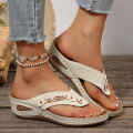 Summer Womens Orthopedic Sandals Orthopedic Flip-Flops with Arch Support Thick Sole Slippers Non-Slip for Daily Wear Beach.