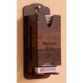 Kitchen Decoration Match Box Holder Wall Mounted Wooden Storage Box with 3 Compartments. 