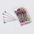 100pc Glass Round Head Pins Sewing Corsage Straight DIY Dressmaking Tools. 