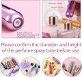 Portable Mini Perfume Refillable Atomizer Containers – Portable Perfume Spray Bottles, Travel Scent Pump Cases, Empty Fragrance Spray Bottles (5 ml) No Color Choice, Random Color. 
