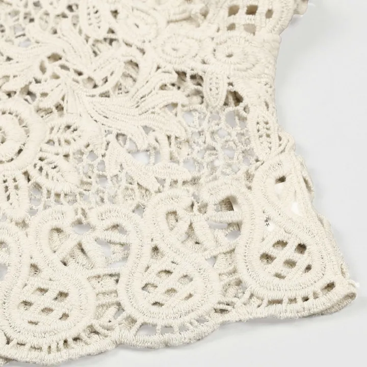 Women%20Short%20Sleeve%20Crochet%20Shrugs%20Hollow%20Out%20Flower%20Lace%20Open%20Front%20Cropped%20Cardigan%20Sunscreen%20Jacket%20Sport%20Running%20Vest%20-%20Image%206