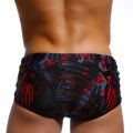 Men Swimwear Brazilian Traditional Cut Swimsuits Swim Bikini Surf Boxer Briefs Board Shorts Trunks Black and Red Sunga.