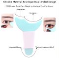 Silicon reusable eyes makeup guide tool eyeliner applicator tool multifunctional silicon eyeliner aid eyeliner applicator eyelashes mascara guard eyeshadow applicator pads eyes beauty makeup tool for girls. 