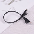 1Pcs Black cable rj45 ethernet 10 inch 25cm network cat patch cord internet cat6 wire.