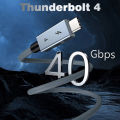UGOURD USB C Thunderbolt 4 40Gbps USB4 Cable USB Type C to C 240W Fast charging Cable Thunderbolt3 for egpu SSD iPad MacBook Air.