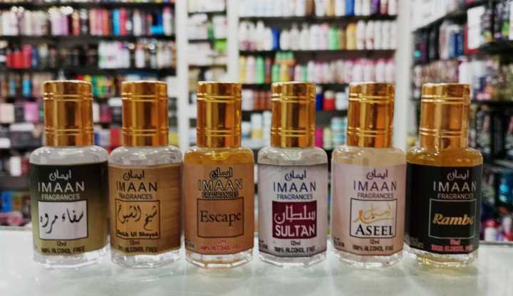 Imaan Fragrance 6 Attar Set - 100% Alcohol-Free, Long-Lasting Perfume Oils (12ml Each)