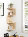 2/4/5-Layers Shelf Corner Floating Shelves Wall Shelf Corner Bookshelf Home Kitchen Organizers Storage Living Room Decorations. 