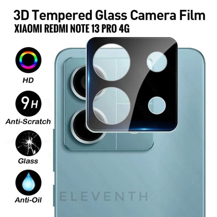 for Xiaomi Redmi Note 13 Pro 4G 9H Tempered Glass Camera Protector - Black