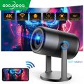 GOOJODOQ EJ Projector 250ANSI 2.4G+5G native 720P support 1080P 4K Ultra HD WIFI6 BT5.1 portable smart Home Theater Smart projector. 