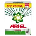 Ariel Matic Detergent Powder Front Load - 4kg + 2kg FREE  Removes 100 Tough Stains in 1 wash  Specially Designed for Washing Machines  Fresh Fragrance. 