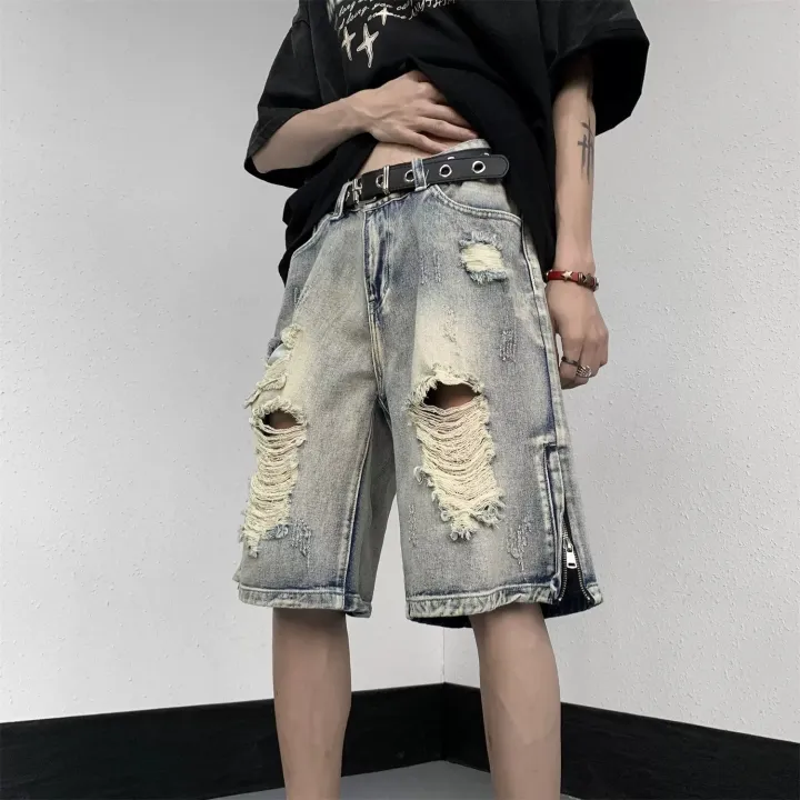 Summer%20ripped%20denim%20shorts%20men's%20cropped%20pants%20trendy%20brand%20fat%20plus%20fat%20plus%20plus%20plus%20size%20loose%20beggar%20mid%20pants%20horse%20pants%20-%20Image%202