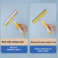 SEAMETAL Car Glass Cleaning Wiper 3 In 1 Car Door Window Windshield Cleaner Squeegee with Spray Bottle for Car Home Washing Tool. 