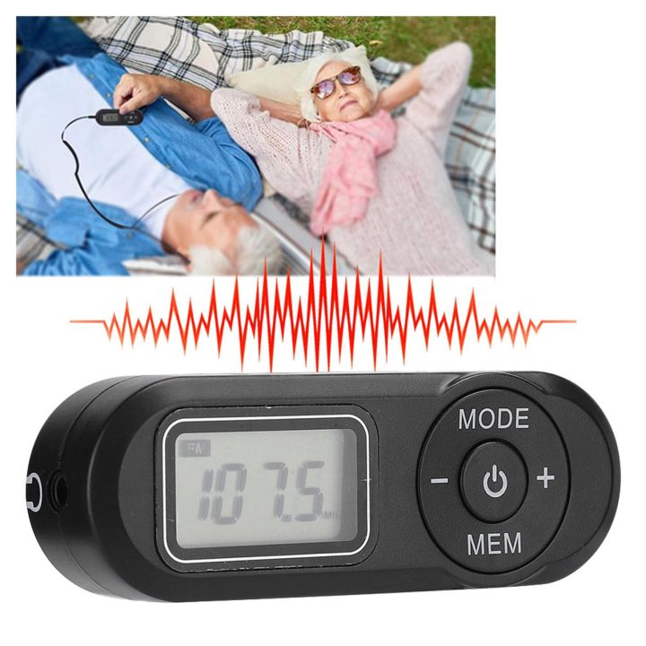 DSP%20Mini%20Portable%201.1inch%20LCD%20Digital%20FM%20Radio%20Music%20Player%20Black%20with%20Earphone%20-%20Image%203