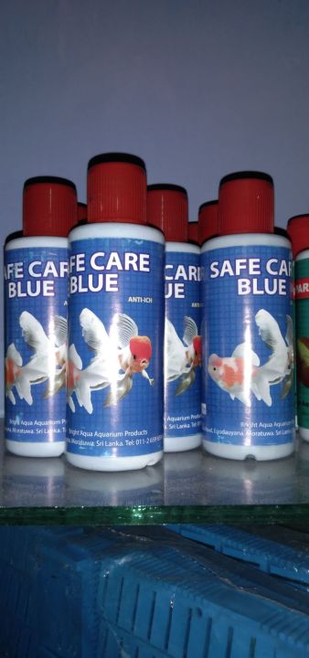 Safe care methalin Blue fish care blue for aquarium fish tank or ornament fish 120ml