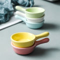 Creative Mini Ceramic Discretionary Dish Japanese Tableware Seasoning Dish Handle Dish Soy Sauce Vinegar Sushi Dipping Plate. 