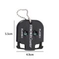 Hand Press Golf Stroke Counter - 5.5×4.9cm Mini Scorer with Keychain Clip, No Battery Training Tool for Practice/Putting. 