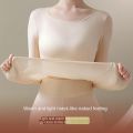 Women's Thermal Underwear Autumn Winter Bottoming Shirt Long-sleeved T-shirt Thin Thermal Top Second Women's Thermal Skin L-XL.