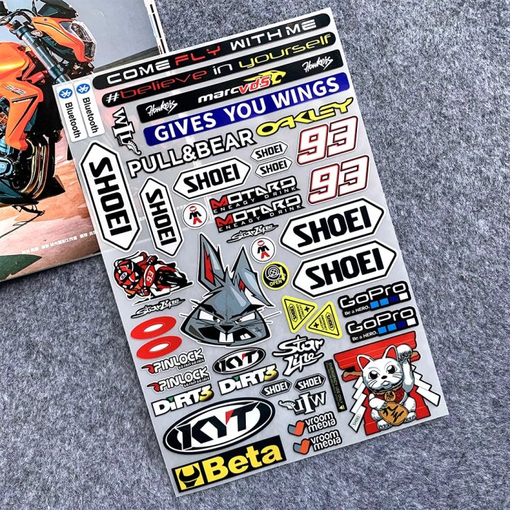 Whole Set Reflective Motorcycle Stickers Moto Bike Fairing Windshield ...