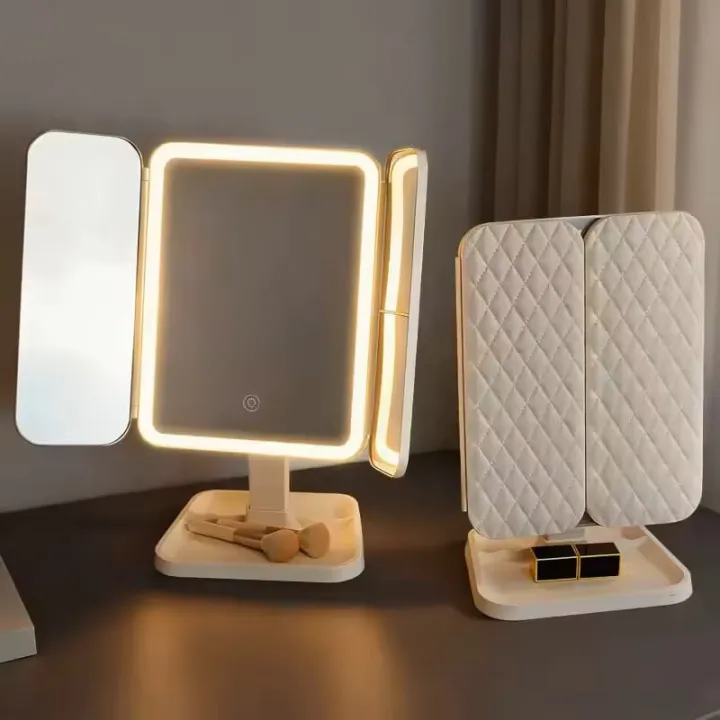 Trifold%20Makeup%20Mirror%20LED%20Lights%20Dorm%20Dressing%20Mirror%20Beauty%20Light%20up%20your%20fill%20light%20with%20Smart%20Complementary%20Makeup%20Mirror%20Trifold%20-%20Image%204