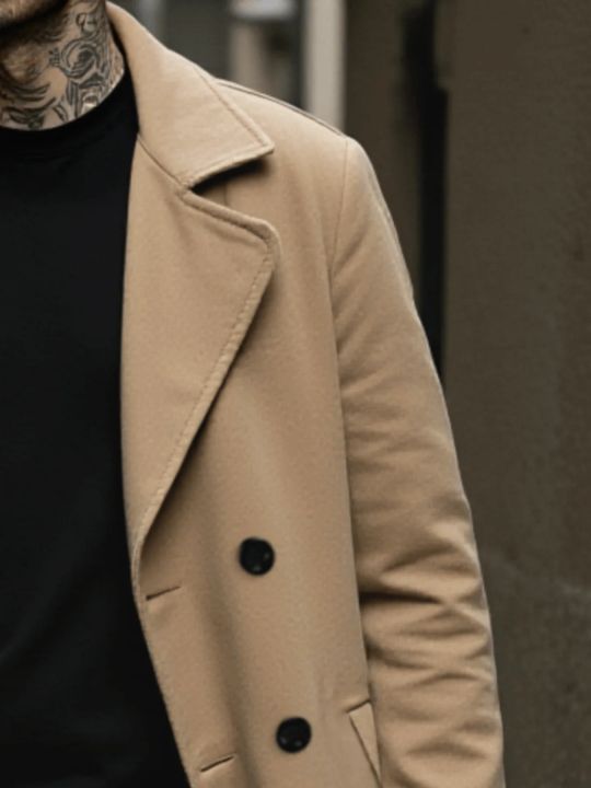 New%20Autumn/Winter%20Thickened%20Double-Breasted%20Woolen%20Blend%20Jacket%20Plush%20Lined%20Windproof%20Business%20Casual%20Urban%20Commute%20Warmth%20-%20Image%204