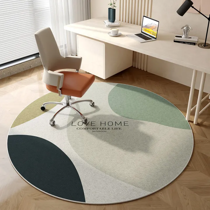 VIKAMA Round Computer Chair Carpet, Living Room And Bedroom Swivel ...