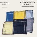 PACK OF 6 PREMIUM GENT'S HANDKERCHIEFS - PREMIUM COTTON PURE FEBRIC - GENT'S HANDKERCHIEFS. 