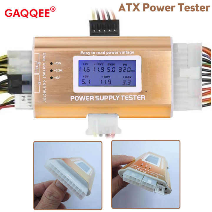 Digital LCD Display Power Supply Tester PC Computer Tester Checker ATX ...