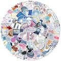 100Pcs Aesthetic Cartoon Famous Singer Taylor Album Swift Lyric Stickers For Luggage Laptop Guitar Waterproof Vinyl Decals. 