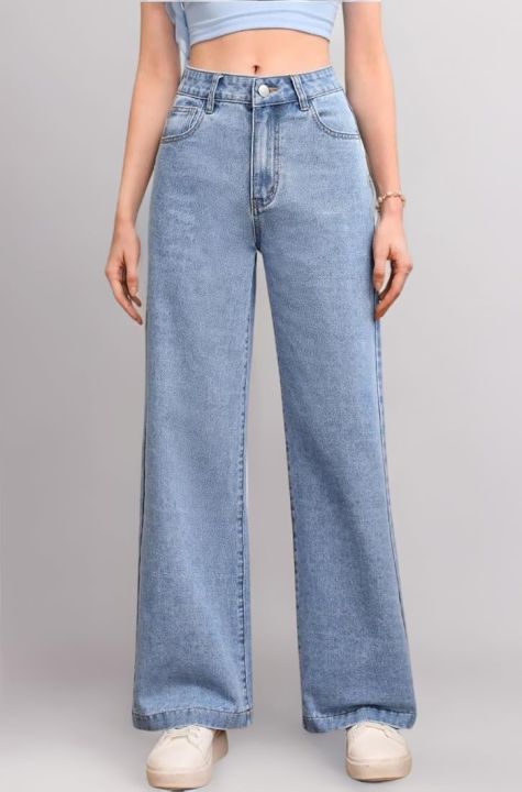 Exclusive Denim Palazzo Pants for Women Comfortable Wide Leg Design Stylish and Durable