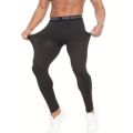 Men Compression Pants Base Layer Exercise Trousers Running Tight Sport Cropped One Leg Leggings Basketball Football Yoga Fitness.