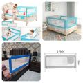 Safety Bed Rail For Children Bed Rail for Toddlers, 59-in Extra Long, Portable Safety Bed Guardrail w/Double Safety Child Lock, Foldable Baby Bed Rail Guard, Fit King & Queen Full Twin Size Bed Mattress. 