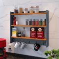 Wall mounted spice Rack, Kitchen organizer, Kitchen accessories. 