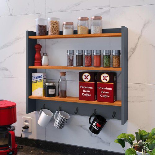 Wall mounted spice Rack, Kitchen organizer, Kitchen accessories